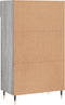 vidaXL - Schoenenkast - 60x35x105 - cm - bewerkt - hout - grijs - sonoma - eikenkleur
