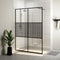 vidaXL - Inloopdouchewand - 100x195 - cm - transparant - ESG-glas - wit