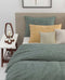 Zohome Kussensloop Lino - Kussenhoes van 60x70 cm - 1 stuk - 100% Katoen - Groen