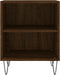 vidaXL - Nachtkastjes - 2 - st - 40x30x50 - cm - bewerkt - hout - bruin - eikenkleur