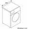 Bosch WGG244FONL - Serie 6 - Wasmachine 9 kg 1400 rpm i-DOS Stoom Wit