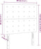vidaXL - Hoofdborden - 2 - st - 80x5x78/88 - cm - kunstleer - cappuccinokleurig