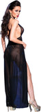 CHILIROSE - CR3275 LONG BLACK BABYDOLL S/M