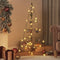 vidaXL - Kerstdecoratie - kerstboom - 100 - cm - metaal - zwart