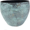 Ter Steege Bloempot-Sierpot Metaal Turquoise D 21 H 16 cm