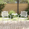 vidaXL - Tuinstoelen - 2 - stuks - Witte - Gietaluminium