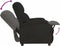 vidaXL Fauteuil verstelbaar fluweel zwart