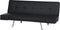 BRISTOL - Slaapbank 3-zits - Zwart - Kunstleer