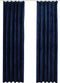 vidaXL - Gordijnen - verduisterend - 2 - st - met - haken - 140x175 - cm - fluweel - blauw