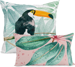 Set van kussenhoesjes HappyFriday Ebony Multicolour 2 Onderdelen