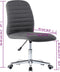vidaXL - Eetkamerstoelen - 2 - st - stof - donkergrijs
