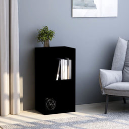 vidaXL Boekenkast met 2 schappen 40x30x76,5 cm spaanplaat zwart