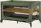 Lionelo Jasmin Easy Fold Reisbedje - Opvouwbaar in seconden - 2 Hoogtes Matras T25 - Zijdeur met Rits - Groene