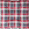 vidaXL - Palletkussen - 80x80x12 - cm - stof - ruitpatroon - rood