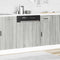vidaXL - Vaatwaspaneel - Porto - 60x1,5x67cm - bewerkt - hout - grijs - sonoma - eiken