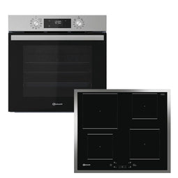 Bauknecht BAKO 740 IND IN - Inbouw Oven Set - Inductiekookplaat 4 zones A+ - Inox/zwart