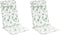 vidaXL - Stoelkussens - 2 - st - hoge - rug - bladpatroon - oxford - stof
