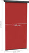 vidaXL - Balkonscherm - 145x250 - cm - rood