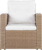 Beliani LUCA - Loungeset voor 4 - Beige - PE rotan