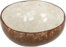 J-Line Halve Kokosnoot Bol Nuye Noot/Verf Wit/Bruin - 2 stuks