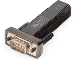 Digitus DA-70167 - USB 2.0 Seriële Adapter - 1x USB-A 2.0 - 1x D-sub 9-polig - Zwart