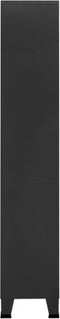 vidaXL - Boekenkast - industrieel - 80x32x180 - cm - staal - antracietkleurig