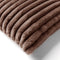 Dutch Decor HAZEL - Sierkussen 50x50 cm - effen kleur - strepen - heerlijk zacht - Chocolate Martini - donkerbruin - Inclusief binnenkussen