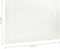 vidaXL - Kamerscherm - met - 6 - panelen - 240x180 - cm - staal - wit
