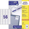 Avery Zweckform 3668 - Universele Etiketten - 52,5 x 21,2 mm permanent klevend - wit (100 vellen)