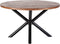 Eettafel rond met kruispoot mangohout Ø150 cm