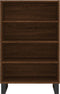 vidaXL - Hoge - kast - 57x35x90 - cm - bewerkt - hout - bruin - eikenkleur