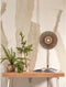 GOOD&MOJO Wandlamp Kalimantan - Bamboe/Zwart - Ø30cm - Binnen Modern