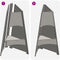 vidaXL - Vuurkorf - Piramide - Zwart - 50x45x95 - cm - Staal