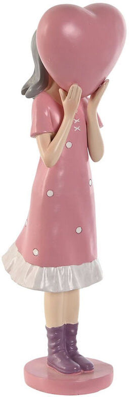 Decoratieve figuren Home ESPRIT Roze Mauve chica 10 x 8,5 x 31 cm