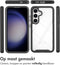 iMoshion Hoesje Geschikt voor Samsung Galaxy S24 Hoesje - iMoshion 360° Full Protective Case - Zwart / Transparant