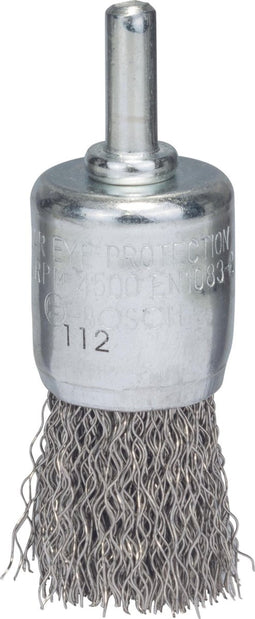 6MM PENSEELBORSTEL 25 GEGOLFD 0.3 INOX