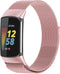 imoshion Milanees magnetisch bandje - Geschikt voor Fitbit Charge 5, Charge 6 - Roze - M