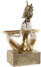 Decoratieve figuren Home ESPRIT Wit Gouden 23 x 13 x 33 cm