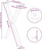 vidaXL - Eettafelpoten - 2 - st - X-vormig - 70x(72-73) - cm - staal - wit