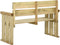 vidaXL - Tuinbank - 121 - cm - geïmpregneerd - grenenhout