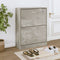 vidaXL - Schoenenkast - 63x24x147 - cm - bewerkt - hout - bruin - eikenkleur