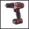 Einhell TE-CD 12/1 Li +22+CL - Accu-schroefboormachine 12 V 2 Ah Li-ion - Inclusief 2 accu's en 22-delige bit- en boorset (2 stuks)