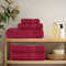 vidaXL - Saunahanddoeken - 4 - st - 80x200 - cm - 360g/m² - 100% - katoen - bordeauxrood