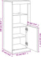 vidaXL - Dressoir - met - LED-verlichting - 41x37x100 - cm - grijs - sonoma - eiken