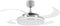 LT-Luce Plafondventilator Fanaway LED Chroom