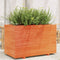 vidaXL - Plantenbak - 110x60x72 - cm - massief - grenenhout - wasbruin