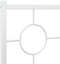 vidaXL - Bedframe - met - hoofdbord - metaal - wit - 100x200 - cm