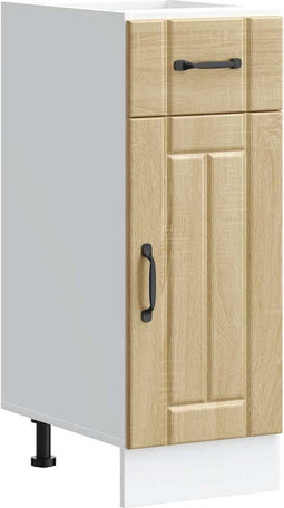 vidaXL - Keuken - onderkast - Lucca - bewerkt - hout - sonoma - eikenkleurig