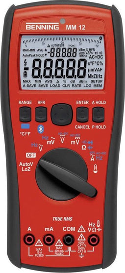 Benning MM 12 Multimeter Kalibratie (ISO) Digitaal Datalogger CAT IV 600 V, CAT III 1000 V Weergave (counts): 40000