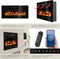 tectake® Luci - Wandhaard - Elektrische Haard 900W 1800W - 3D Vlammen - Afstandsbediening App - Thermostaat - Timer